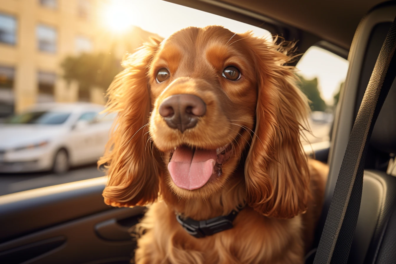 Honda Fit back seat cover for English Cocker Spaniels